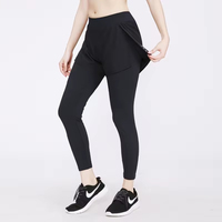 Yeni stil moda tasarım 2 in 1 Yoga tozluk spor bayan yüksek bel Yoga pantolon eğitim spor Fitness tayt kadınlar için