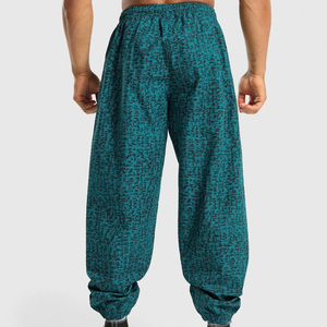 High Waist Custom <b>Joggers</b> Sweatpants for Men Solid Breathable Canvas Pants with Logo Print Dark Wash <b>Oversized</b> Pant Drawstring - Product Image 2