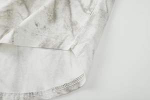 T-shirts pour hommes à col rond, en tissu toile, à manches courtes, style vintage, style incurvé, longueur allongée, coupe régulière, 100% coton - Product Image 5