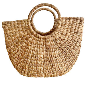 Cesta de Jacinto de Agua Tejida a Mano para Artesanía Tradicional, Accesorios para el Hogar con Tejido Artesanal de Alta Calidad - Product Image 1