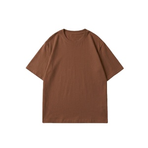 T-shirt à manches courtes pour homme, col rond, style été, haute qualité, 200 grammes, 100% coton molletonné, uni, design élégant et moderne - Product Image 4