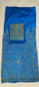 High Demanded No.1 Quality Luxurious George Wrapper Woven Taffeta <b>Fabric</b> Floral Abstract Pattern 120 GSM Party Wear - Product Image 6