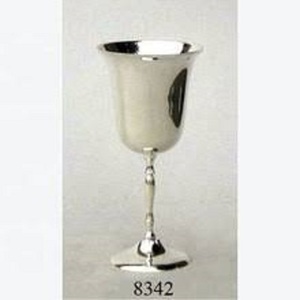 Vintage Engraved Brass <b>Wine</b> <b>Goblet</b> Handmade Chalice Metal Cup Antique Drinking Glass Barware Wedding Gift Elegant Tableware - Product Image 1