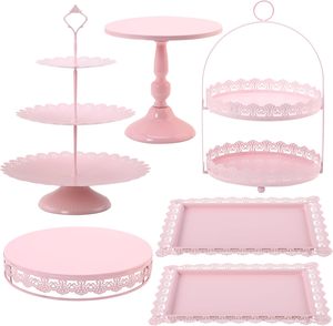 Juego de Soportes para Tartas de Metal Refinado y Ecológico con Opciones Personalizables para Bodas y Restaurantes, Ofrece Decoración de Alta Gama al Mejor Precio - Product Image 1