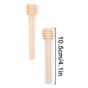 Mini pegatina de árbol de miel de madera de 2 pulgadas para tarro de miel 4 Snowy Mini miel para fiestas de boda - Product Image 2