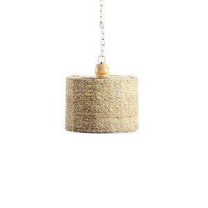 Lámparas colgantes hechas a mano, decoración de lámpara de ratán, cúpula rústica, candelabros y lámparas de Bambú - Product Image 6