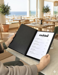 DIVRIS DRL-119 Porte-menu en cuir PU personnalisé avec logo, format A4 A5, pour restaurant, hôtel de luxe, café, vente en gros - Product Image 4