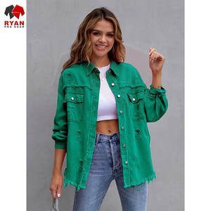 แจ็คเก็ตยีนส์ผู้หญิง ดีไซน์เหนือกาลเวลา ผ้าทนทาน ใส่สบาย เหมาะสำหรับทุกฤดูกาล - Product Image 4