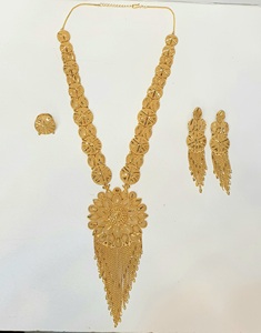 Conjuntos de joyería fina para mujer de nuevo diseño de rubí chapado en oro de 24 quilates exclusivos de la colección africana para fiestas de aniversario de boda - Product Image 5