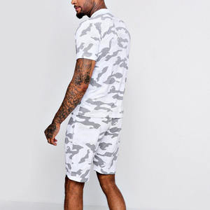 Conjunto de Camiseta y Pantalones Cortos con Estampado de Camuflaje OEM para Hombre, Camisetas y Pantalones Cortos Deportivos para Hombre 2026 con Logotipo Personalizado - Product Image 2