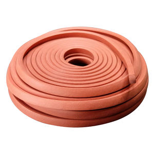Éponge en caoutchouc de silicone de haute qualité en briques rouges SPSCQHR6010X15 Épaisseur 10 mm x Largeur 15 mm OEM Usine thaïlandaise Ménage - Product Image 1