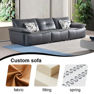 Gran oferta china, juego de sofás modernos, muebles para sala de estar, juego de sofás de cuero de vaca, sofás para el hogar y el Hotel - Product Image 3