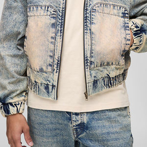 2025 veste en jean décontractée pour hommes en gros pour la saison du printemps séchage rapide col rabattu veste en jean d'hiver pour hommes - Product Image 3