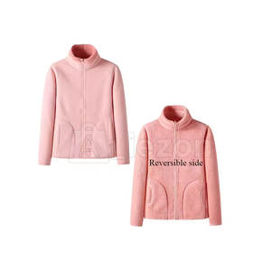 แจ็กเก็ตขนแกะสำหรับผู้หญิงเสื้อแจ็กเก็ตขนแกะแฟชั่นออกแบบโลโก้ได้ตามต้องการ - Product Image 2