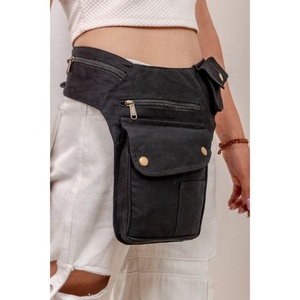 LW Designer Sac de taille en cuir véritable Ceintures de poche en cuir Ceinture de voyage faite à la main Collection élégante unisexe Ceintures de poche pour les hanches - Product Image 1