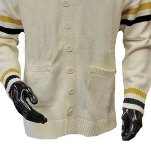 Factory Wholesale Customization Fashion Winter Ladies White Basic Heavy Thick Knit Long Cable Cardigan - Product Image 2