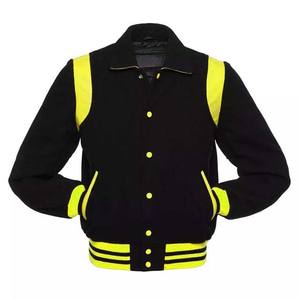 Top tendance vente en gros veste Varisty homme différentes couleurs laine et cuir tissu nouveau Design vêtements d'hiver vestes Varisty homme - Product Image 2