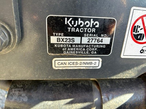 Tractor 2018 KUBOTA BX23S - Product Image 5