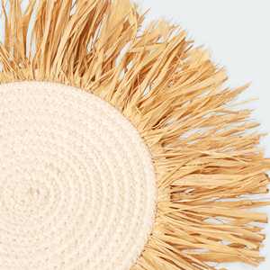 ชุดตะกร้ากำแพงผ้าราฟเฟอร์3ใบตกแต่งผนังหรูหรา - Product Image 2