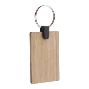 Portachiavi Ecologico in Bambù Bambry con Moschettone Promozionale - Product Image 2