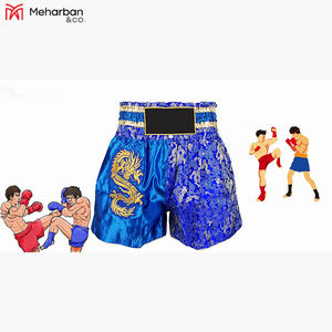 Venta al por mayor Muay Thai Boxing shorts kickboxing lucha muay thai shorts personalizado transpirable boxeo Bañadores Hombre MMA shorts - Product Image 4