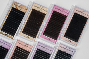 Extensiones de Pestañas L-Curl de 0.07mm de Grosor y 12mm de Largo, Hechas a Mano con Pelo Sintético Natural - Product Image 5