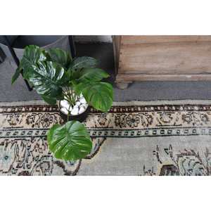 พรมตุรกีขนสัตว์แฮนด์เมดสีเบจสีเทาคลาสสิกขนาด5.1x8.4ฟุตการเย็บปะติดปะต่อกันห้องรับประทานอาหารกองกลางเป็นมิตรกับสิ่งแวดล้อม - Product Image 5