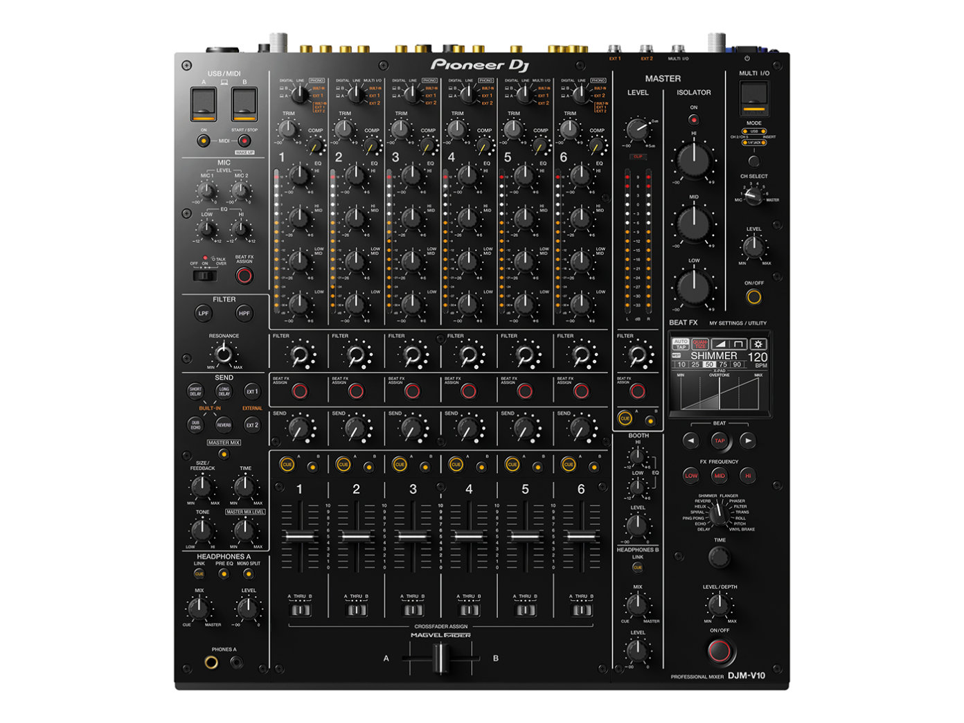 New Sales Pio<i></i>neer DJM-V10 6-channel Professio<i></i>nal Club DJ Mixer Pio<i></i>neer 120v AC JP