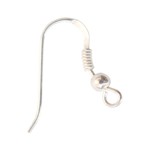 Boucles d'oreilles plates incurvées en argent sterling pour la fabrication de bijoux à bricoler soi-même - Product Image 4