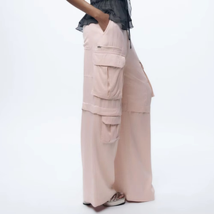 Pantalones Joggers Cargo para Mujer, Transpirables, Elegantes, de Invierno, de Cintura Alta, con Cordón, Ajuste Regular - Product Image 2