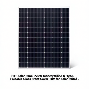 Panneau solaire HJT 720W monocristallin de type N, pliable, avec couvercle avant en verre, certifié TUV - Product Image 2