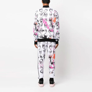 2024 Offre Spéciale hommes vêtements de sport de haute qualité 100% coton attrayant polaire sweat pantalon capuche ensemble hiver survêtement grande taille - Product Image 4