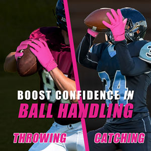 Best Quality American Football Receiver Gloves Super Sticky Palm Customized Pakistani Manufacturers Sports Gloves - Product Image 5