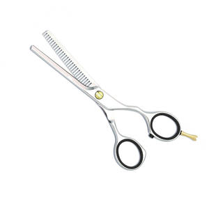 Ciseaux de coiffeur à bord de rasoir en gros Ciseaux amincissants de 6 "avec repose-doigts Ciseaux amincissants en acier allemand - Product Image 1