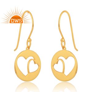 Venta caliente 925 plata esterlina 18K chapado en oro pendiente Demi joyería fina para mujeres regalo para ella - Product Image 3