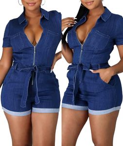 Nuevo estilo Traje de mezclilla de manga corta para mujer Top transpirable Conjunto de traje de mezclilla de dos piezas para venta en línea en precio asequible 2026 - Product Image 5