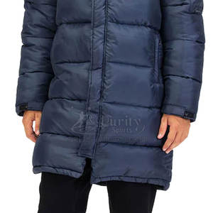 Chaqueta larga acolchada de algodón para hombre de calidad superior Nuevo diseño Chaqueta larga acolchada de algodón para hombre Invierno para venta en línea - Product Image 3