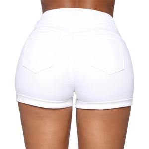 Premium personnalisé élégant Denim Shorts taille haute été jean Shorts pour femmes décontracté 2025 respirant femmes Shorts - Product Image 3