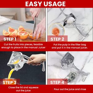Vendedor de calidad superior Prensa única Manual de servicio pesado Aleación de aluminio Cítricos Manual Lima Limón Exprimidor de jugo Suministros de utensilios de cocina - Product Image 3