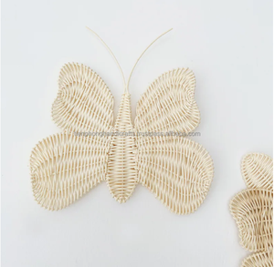 Juguete decorativo de mimbre con forma de mariposa para niños, decoración de habitación infantil - Product Image 5