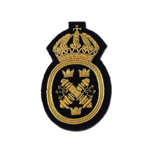 Badges de blazer brodés à la main en fil de bullion en gros, écussons brodés, badge personnalisé avec logo, à repasser ou à coudre - Product Image 2
