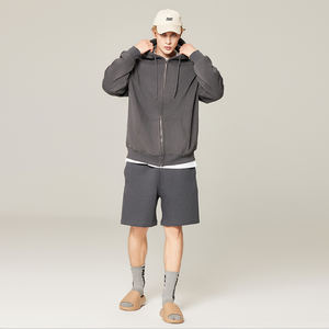 Sudaderas con cremallera completa Heavyweight French Terry Algodón de alta calidad Sudaderas con capucha con cremallera completa Sudadera con capucha bordada personalizada Zip up - Product Image 3