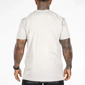 Nueva camiseta personalizada de mezcla de algodón y poliéster con ajuste cónico para entrenamiento, camiseta anticontracción para correr, camiseta de compresión muscular para gimnasio para hombres - Product Image 2