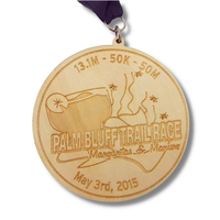 Médaille de Marathon à Logo personnalisé, produits respectueux de l'environnement, médailles de gagnant de médaille en bois