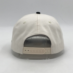 Gorra de béisbol estructurada de algodón con bordado personalizado de 5 paneles, estilo callejero, estampado de hojaldre, patrón de puntos tono sobre tono, deportivo común - Product Image 3