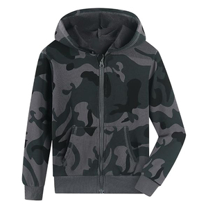 Sweat à capuche zippé isolé, design structuré, silhouette flexible, robuste, pour l'hiver, en plein air, avec isolation thermique - Product Image 1