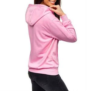 Sudadera con Capucha Extra Grande de Algodón Grueso de Primera Calidad para Mujer, Informal, Tejida, Ecológica, con Cierre Frontal y Logotipo - Product Image 2