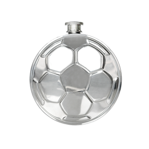 Amateur de sport, flasque à liqueur en acier inoxydable de 4,5 oz en forme de ballon de football, moderne, Taiwan - Product Image 1