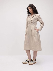 Proveedor indio Mujeres Blazer Style Wrap Midi Dress para reuniones de negocios informales y sociales disponibles al mejor precio - Product Image 3