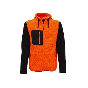 Sudadera con cremallera completa para exteriores, chaqueta de color naranja, color arcoíris y fluo - Product Image 2